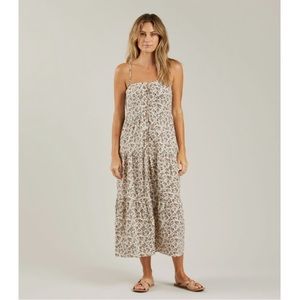 Rylee + Cru Tiered Maxi Dress in Vintage Floral